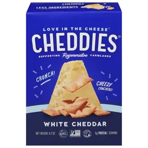 Cheddies  4.2 oz White Cheddar Cracker, Pack of 6