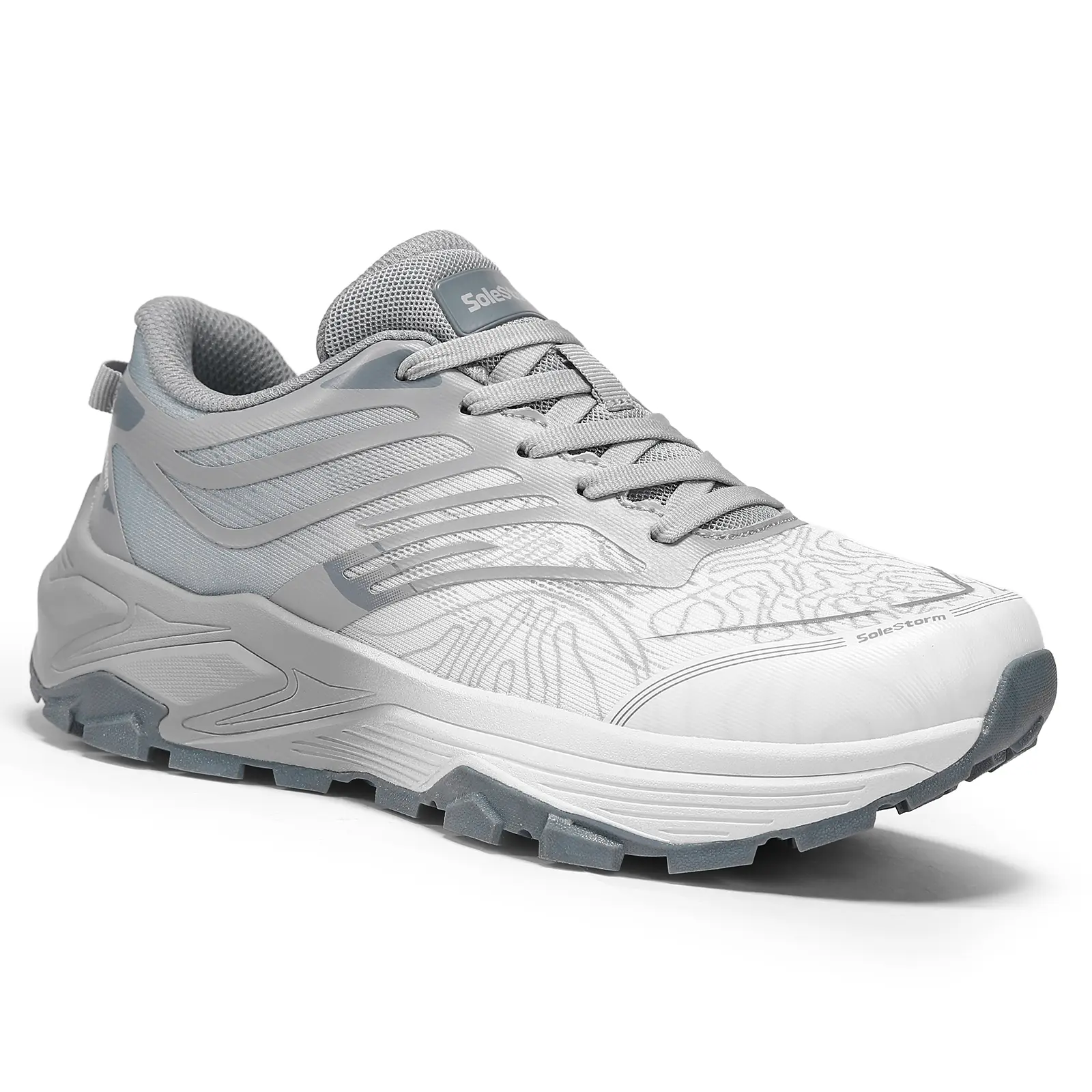 Women's Solestorm Chunky Trainer Runner Shoes - High Rebound E-TPU Midsole, Hands-Free Slip-On, TPU Arch Support, Velcro Strips, Breathable Light Ice-Cool Mesh, Non-Slip All-Day Casual Female Shoes for Gym & Daily Fashion