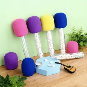 For Music Themed Parties, KTV & Bars, Creative Gift Packing Solution, 8 Pcs Microphone Shape Candy & Party Favor Boxes, With Microphone Cap, Effortlessly Create Music Themed Party, Party Favor Supplies