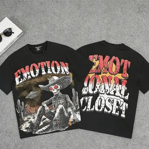 Mixed Emotion Mens Diamond Angel Print T Shirt Summer Streetwear Top Round Neck Short Sleeve Graphic Tee TikTok Viral Trend Y2K Aesthetic Hip Hop Urban Street Outfit Oversized Unisex Casual Summer Fashion Top