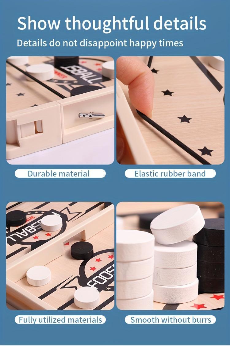 Wooden Catapult Chess for Two Players - Desktop Launching Fun Parent-Child Interactive Competitive Battle Game, Educational Toy for Halloween, Thanksgiving, Christmas, and Birthday Gifts. Some Patterns, Accessories, and Colors May Vary