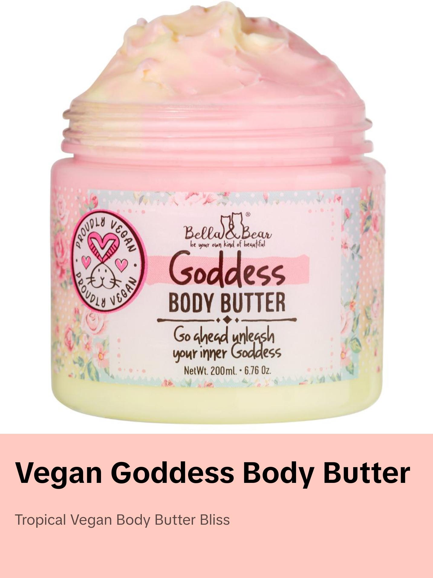 Bella & Bear 6.7oz Vegan & Cruelty Free Goddess Body Butter | Body Lotion--=%2=- cleanse=%2=----=%2=- bar=%2=-- cleanse bar