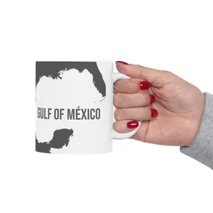 Gulf of Mexico Ceramic Mug, Heritage Quality Coffee Cup, Coastal Kitchen Decor, Beach House Gift, Nautical Souvenir, Ocean Lover Tea Mug