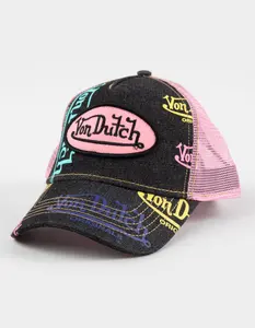 VON DUTCH Tagged Trucker Hat