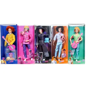 Kpop Hunters Doll Saia Boys Jinu Figurine Toy 11.5 Inches 12 Joint Movable Collectible Kpop Idol Action Figure Cute Character Doll Fun Plush Alternative for Kids and Fans K Pop Merchandise Gift