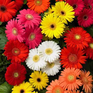 Mixed Daisy Seed Mixed Color Flower Seed Gerbera African Daisy Heirloom Non GMO Colorful Blooms Easy Grow Flowers Attract Pollinators for Garden Beds Borders Containers Outdoor Planting