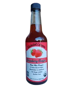 Klickitat Canyon Winery Organic Strawberry Vinegar - Sulfite-free & Vegan for Shrubs, Sweets, and Salads - Fruit, Flavor