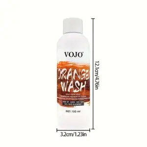 VOJO Semi-Permanent Hair Dye Shampoo - Vibrant Color Formula For Long-Lasting Shine & Foam, Plant-Based Formula For Daily Use, Cosplay, Halloween, Music Festivals - Unisex For Men & Women, Festive Hair Color, Playful Design, Natural Ingredients