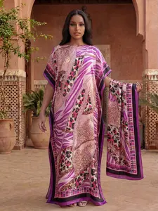 Women's Leopard Print Shawl Set, Fitted Casual Scarf, All-Seasons Fashion Accessory, Perfect for Stylish, Easy to Pair