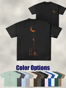 Men Women Loose Fit Short Sleeve Round Neck Street Style Casual Top, Multiple Colors Available, Summer Essential Fashion Item