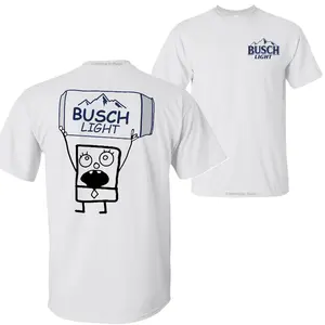 "Busch Light Beer Doodlebob T-Shirt Sweatshirt Hoodie! Double-Sided Graphic Print, Unisex Classic Comfort Tops in All Sizes & Colors - Men and Women, Fun Designs!"