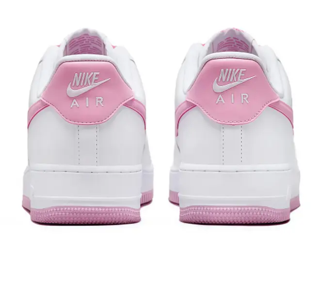 Nike Air Force 1 Low White Bubblegum Pink Lifestyle Shoes Leather Upper Comfort Skate Sneakers Trendy Everyday Street Footwear For Men Women
