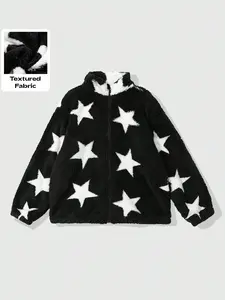 Plush Coat, Soft Fluffy Touch, Warm Street Style, Cute Elements, Perfect for Daily Wear, Fashionable & Practical