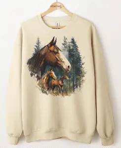 Horse Scene Graphic Top Horse Scene Graphic Top