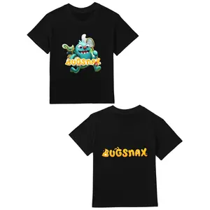 Bugsnax01 Teen's T-Shirts Round Neck Short Sleeve Shirts Gifts For Boys & Girls Spring & Summer Gifts For Anime Fans