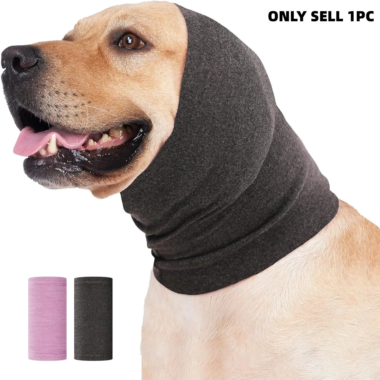 Dog Head Cover, 1 Count Adjustable Canine Pet Headband, Pet Anxiety Relief Head Band, Pet Grooming Fabric Bandana, Pet Supplies for Dog & Cat