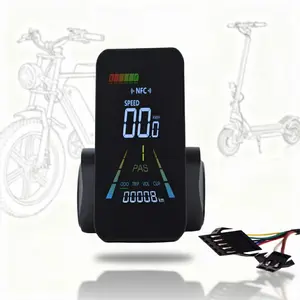 F3 Electric Bicycle LCD Smart Display, Waterproof Interface, NFC Unlock Design, Supports Multiple Models, 18v-60v Universal, Christmas Gift