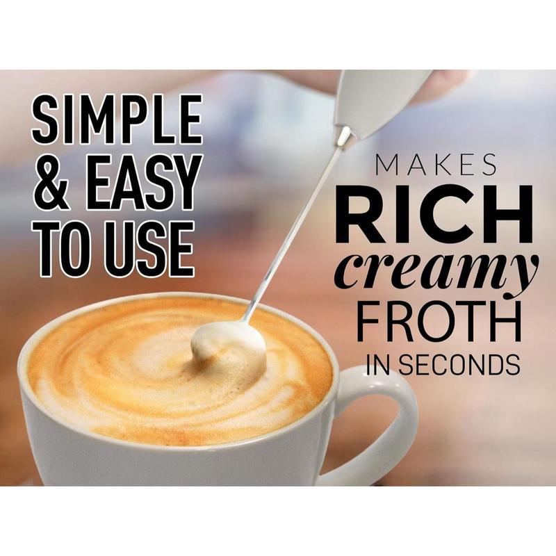 Starbucks Milk Boss Frother - Make Rich and Creamy Froth in Seconds for Latte, Cappuccino, and Hot Chocolate (Without Stand)