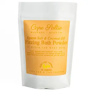 "Witch, You Were Here" Vegan, Epsom Salt & Coconut Oil Fizzing Bath Powder, 15oz.  — Pumpkin Spice (Nutmeg & Clove)