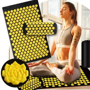 3-Piece Acupressure Yoga Mat Set, Kuznetsov Massage Pad, Sensi Body Needle with Needles, Pillow Foot Massager, Fitness Pilates