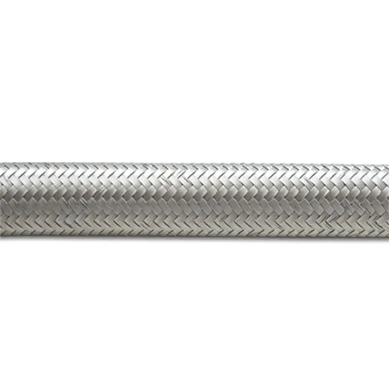 Vibrant SS Braided Flex Hose -8 AN 0.44in ID (50 foot roll)