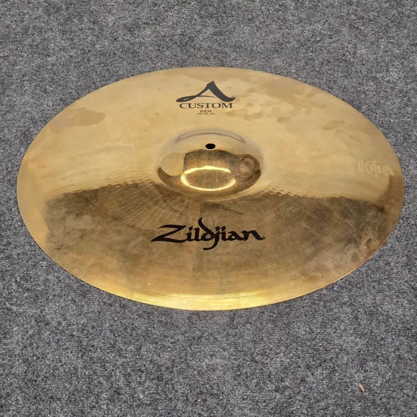 Used Zildjian A Custom Ride Cymbal 20" - Very Good