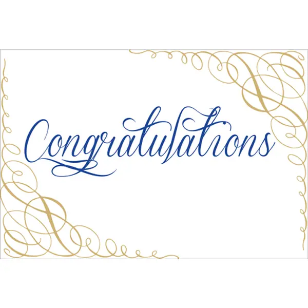 Graduation Calligraphy Congratulations Card