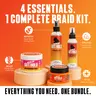 ALL DAY GOT HOLD Strong Hold Braiding Gel & Edge Control Bundle - Women's Dry Hair Products, Sleek Edges, Free Anti-Itch Scalp Gel, Setting Spray, Bottle Hair Gloss Styling Product