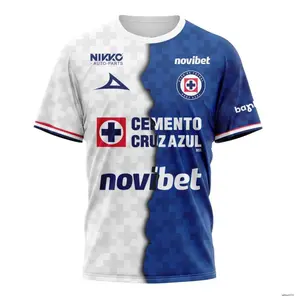 Personalized LIGA MX Cruz Azul T-Shirt 2026–2027 Home Away Mix Design | Custom Soccer Fan Shirt