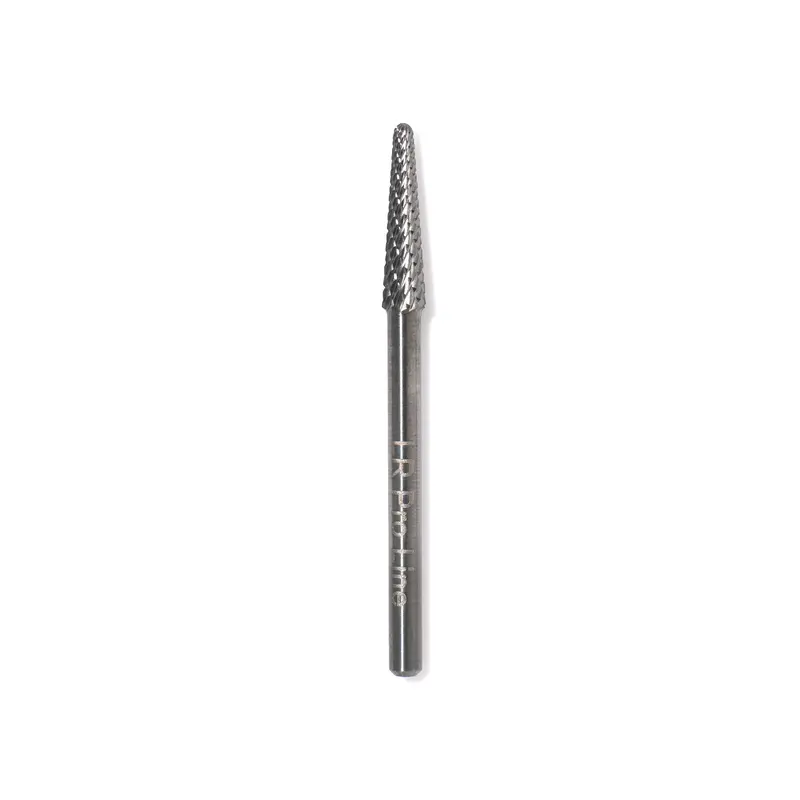 LR PRO LINE Small Tungsten Carbide Cone Bit - Nail Supplies for Acrylic & Gel Care, Slim-Shape Manicure Tool for Adults with Under Nail Cleaning & Precision Work for Smooth Finishes