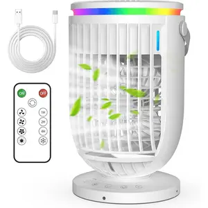 Portable Air Conditioners Fan with 120? Rotating Function, Evaporative Mini Room Air Conditioners,Portable AC Unit Air Cooler with 4 in 1 Humidifier Fan Conditioner,AC Portable for Bedroom Office
