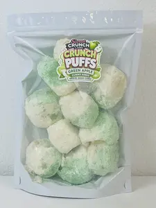Green Apple Crunch Puffs – Freeze-Dried Candy