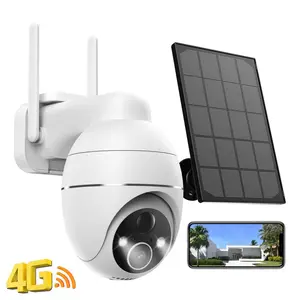 10800mAh Long-Lasting Battery CCTV Full-Color Night Vision | 5MP 4G LTE Solar 360 camera PTZ Security Camera mini camera No WiFi Needed AI Motion Alerts IP66 Weatherproof Auto Tracking | EseeCloud APP & Gov Incentives Supported Cctv