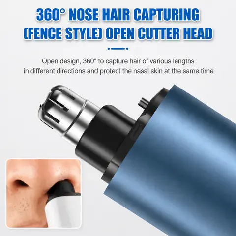 Rechargeable Mini Portable Nose Hair Trimmer - Beauty Nose Removal Hair Trimmers & Clippers, Cordless Pen-Sized Travel Tool for Face, Personal Care Appliance