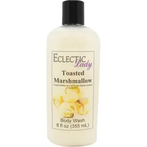 Toasted Marshmallow Liquid Pearl Body Wash, 3 in 1 Use for Bubble Bath, Hand Soap & Body Wash