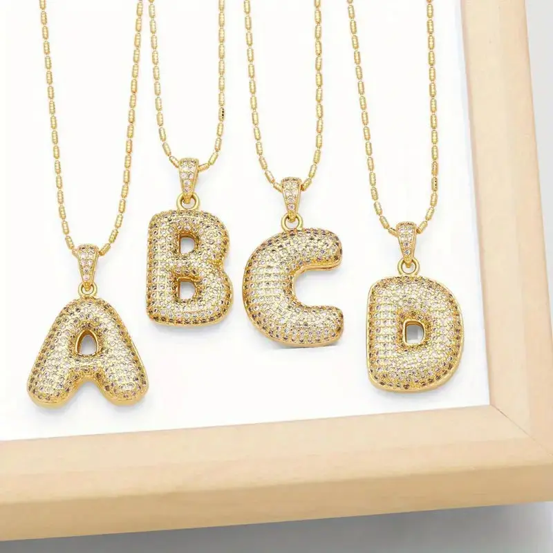Initial Charm and Necklace Initial Charm and Necklace