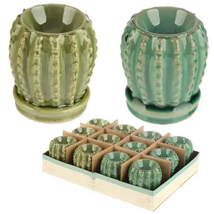 Eden Mini Cactus Ceramic Oil and wax Burner