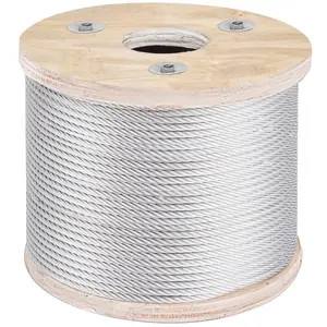 Stainless Steel Cable Railing Wire Rope 3/16" X 250 Ft Marine Grade 304 Braided 7x19 Aircraft Cable For Deck Balusters Stair Handrail Porch Fence Outdoor Railing System Weather Resistant Finish For Outdoor And Marine Applications