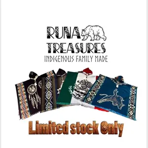 Native Characters & Animal Spirit Design Poncho