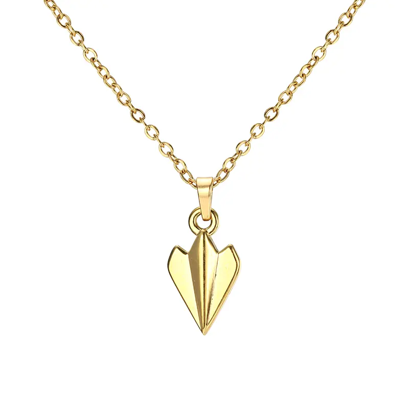 GTHIC Simple Silver Arrowhead Pendant Necklace for Women Daily Wear Fashion Accessories