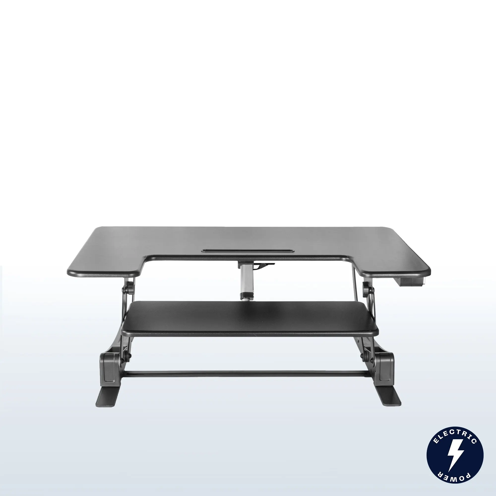 36" Adjustable Rectangular Electric Standing Desk Converter, Desk Extender for Computers & Office Equipment