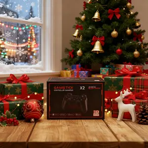 New X2plus Home Gaming Console, 2.4g Wireless Dual Joysticks, HDMI Plug-And-Play, 4K Ultra HD, Retro Arcade, Classic Games, Family Fun, Video Gamepad Console