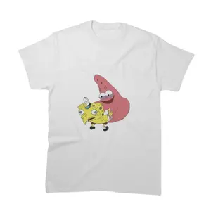 Vintage SpongeBob and Patrick Meme Graphic T-Shirt, SpongeBob and Patrick Shirt, Cartoon Shirt, Vintage Graphic Tees, Streetwear, Unisex T-Shirt, Menswear Womenswear Top