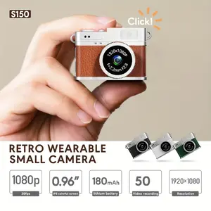 Mini Digital Camera Vintage 1080P FHD Small Retro Digital Camera with 0.96 Inch Colour Screen 2MP Thumb Camera with Flash & Recording, 32GB SD Card Included, Wearable Recording Camera, Photography Camera for Kids Students Teens Beginners