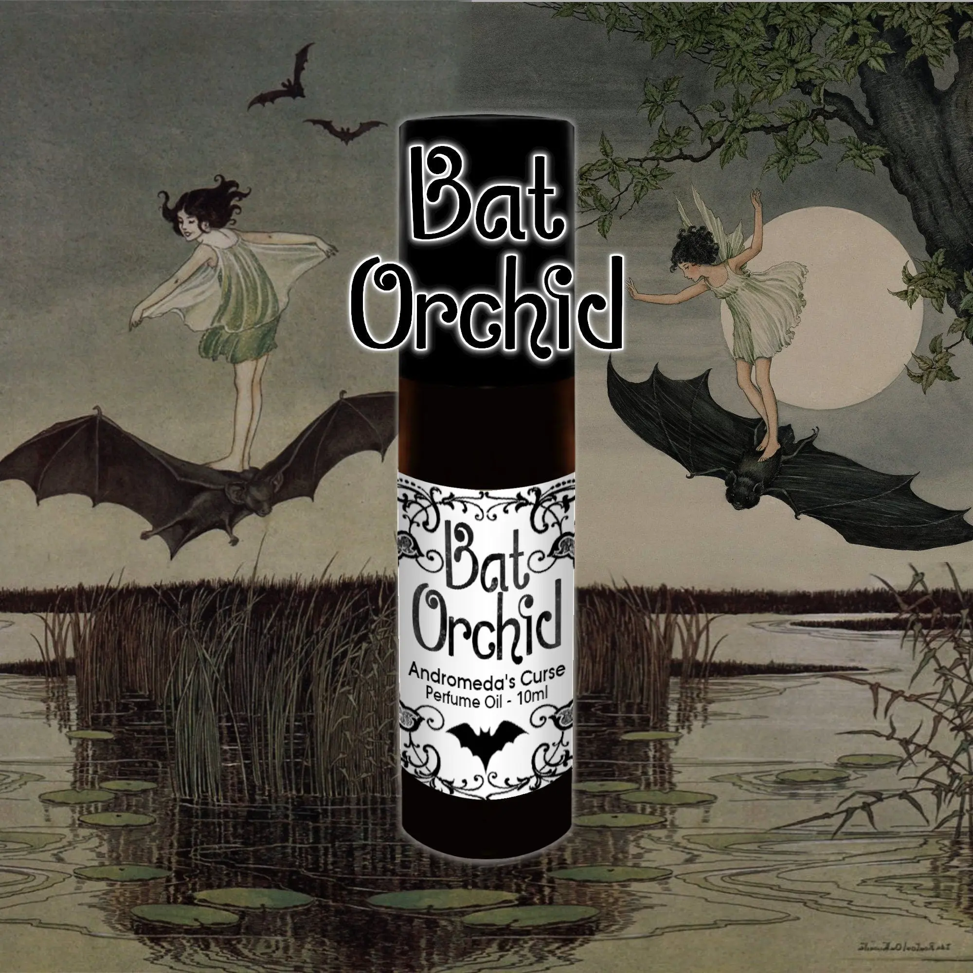 Bat Orchid - Orchid, Black Tea  - Rollerball Perfume Oil