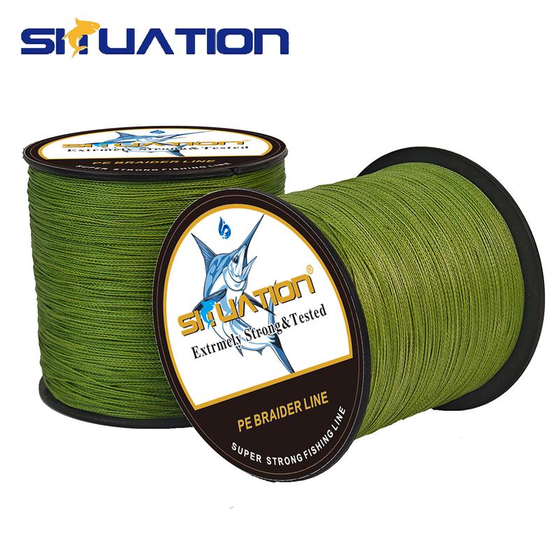 SIIUATION Ultra-Strong PE Braided Fishing Line, 300m/328YDS - 4-Strand Multi-Wire, Wear-Resistant, Smooth Long Casting up to 100 LB - Ideal for All Fishing Enthusiasts, Perfect Halloween Gift, Fishing Accessory