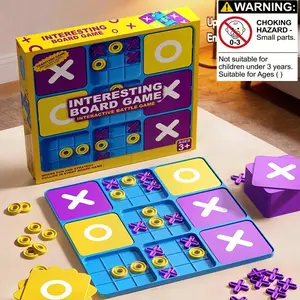 Tic Tac Toe Puzzle Toy, Parent-Child Interactive Game, Board Game, Enhances Logical Thinking, Ideal Gift for Boys and Girls, Back-To-School, Birthday, Holidays