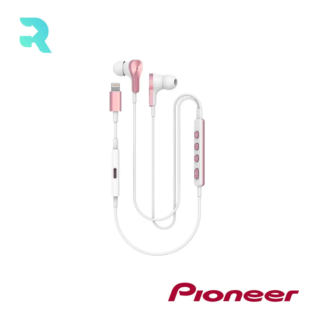 Pioneer Rayz Plus Lightning Earphones Rose Gold Like New Condition SE-LTC5R-P