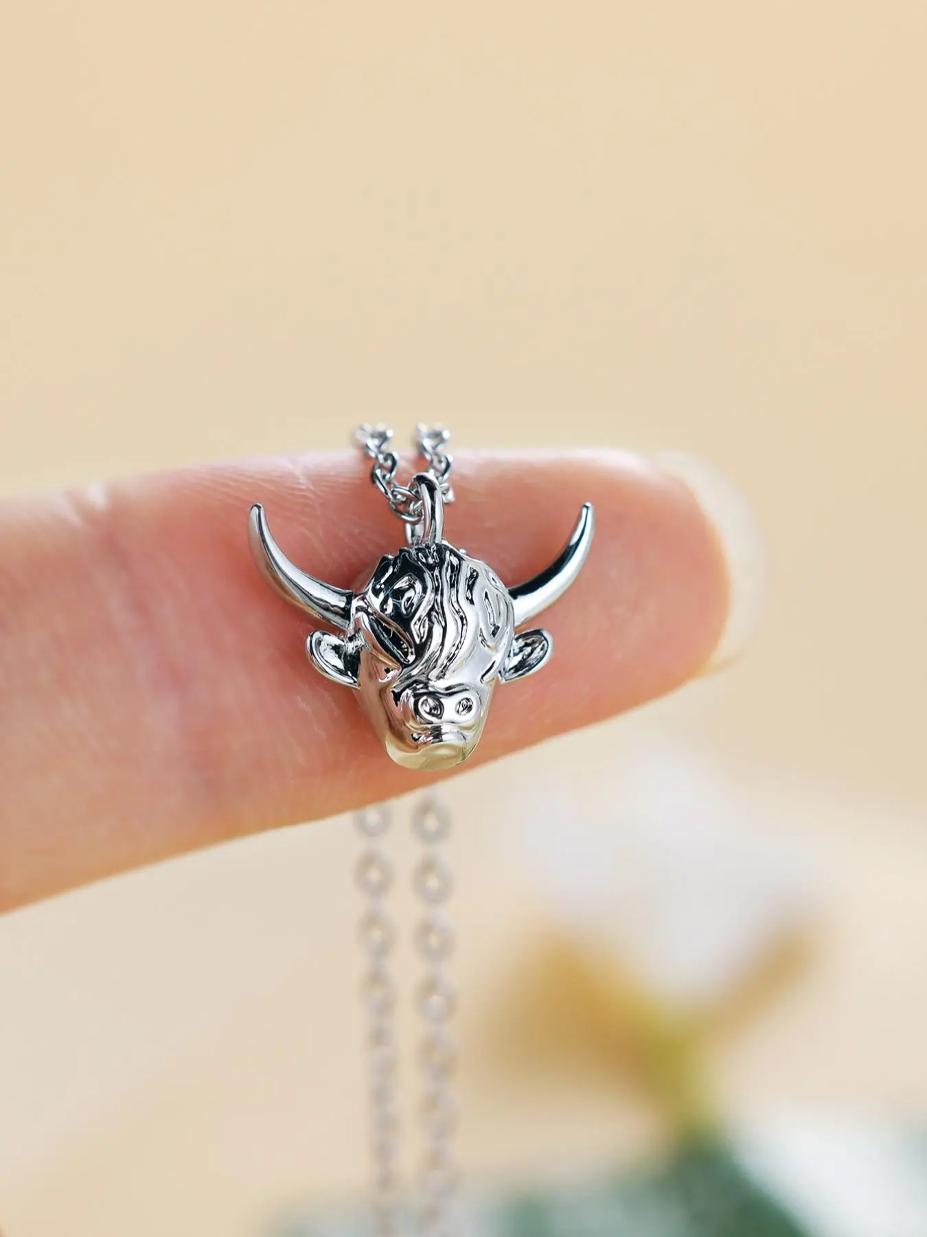 Cow Head Design Pendant Necklace for Women & Men, Fashion Copper Jewelry for Party, Daily Clothing Decor, Trendy All-match & Exquisite Jewelry for Birthday Gift, Adjustable Necklace, Statement Necklace, Western Jewelry, Jewelry Accessory, Jewelry Gifts