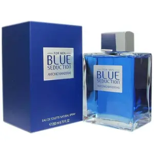 Antonio Banderas Blue Seduction Men, 3.4 oz Modern Aromatic Woody Fragrance for Men with Cultural Blend, Masculine Aroma & Ocean Accord, New In Box Eau de Toilette